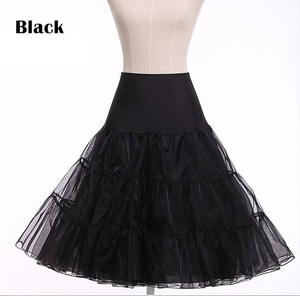 Petticoat Skirts Tutu Crinoline Underskir Black62965460637314118