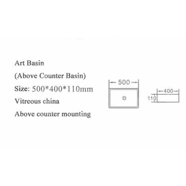 Basin 500x400x110mm Carousel 3