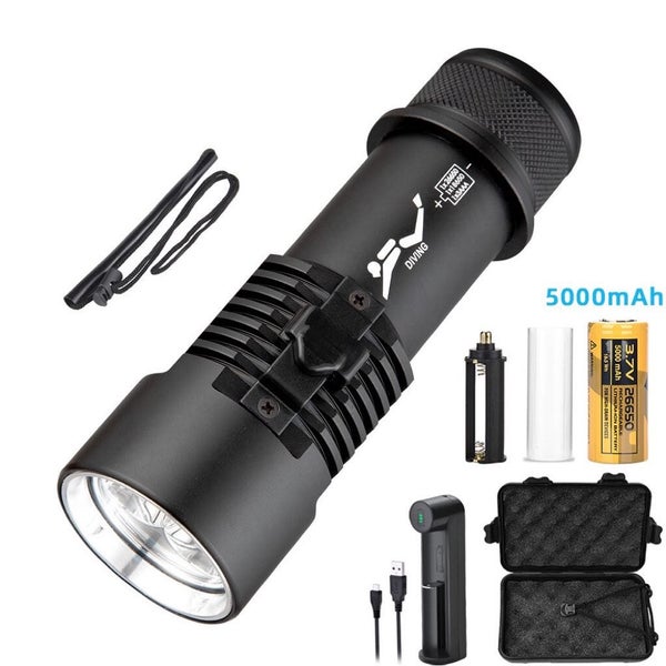 Divers Flashlight - Up To 50m - Rechargeable - Batteries Included Carousel 1