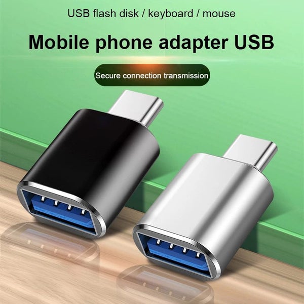 Type C Male to USB 3.0 A Female OTG Converter USB-C Premium Data Adapter Android Carousel 2