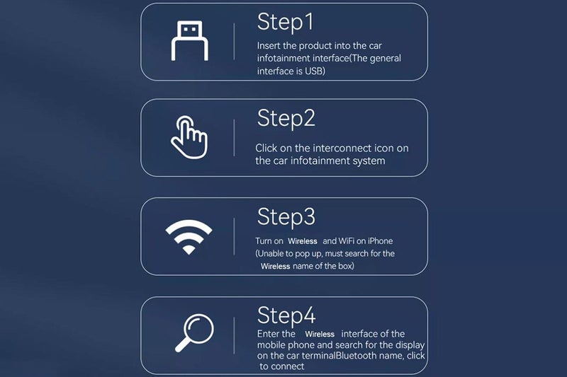 2Pcs Wireless Apple Carplay Adapter Android Auto Adapter USB Car Dongle Connect Carousel 10