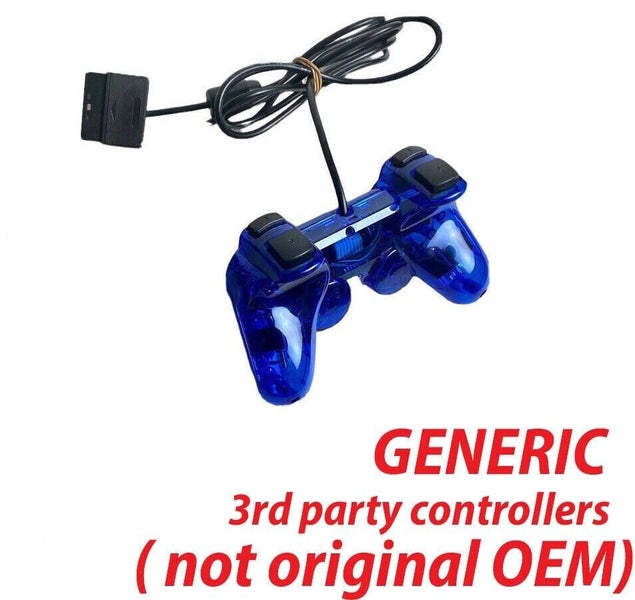 2pcs Controller For Sony PS2 Wired Vibration Shock Game Pad Joystick Joypad Carousel 1