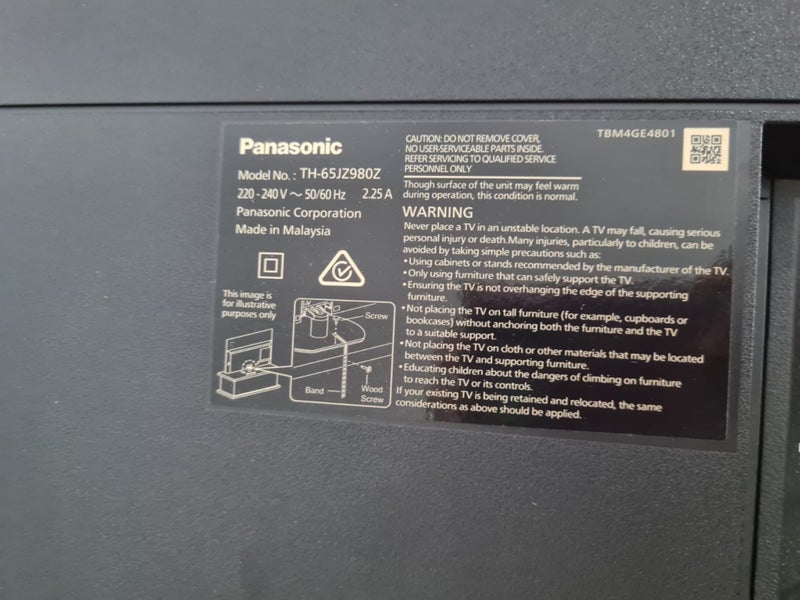 Panasonic TH-65JZ980Z 65” 4K OLED TV – Read Description Carousel 7