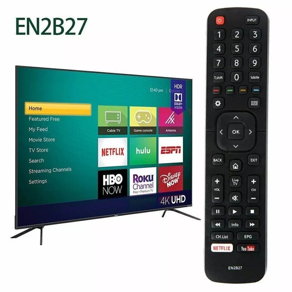 2pcs for HISENSE TV Remote Control ORIGINAL EN2B27 OEM EN-2B27 RC3394402/01 3... Carousel 2