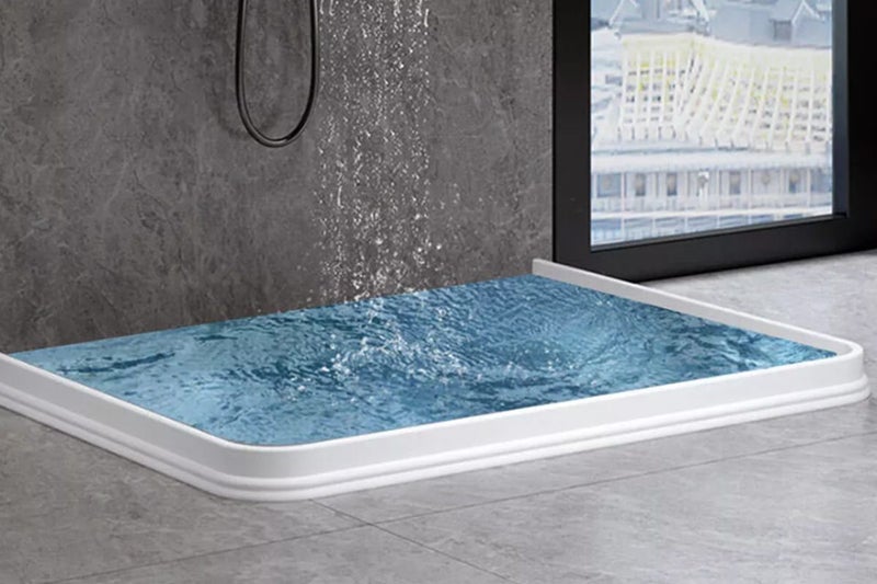 Waterproof Strip Bathroom Rubber Silicone Water Barrier Stopper Dry And Wet Sepa Carousel 2