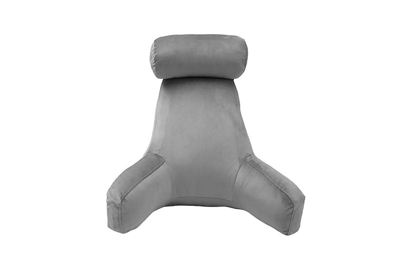 Reading Pillow Rest Back Support Pillow with Arms for Sitting in Bed-Grey(with a Carousel 5