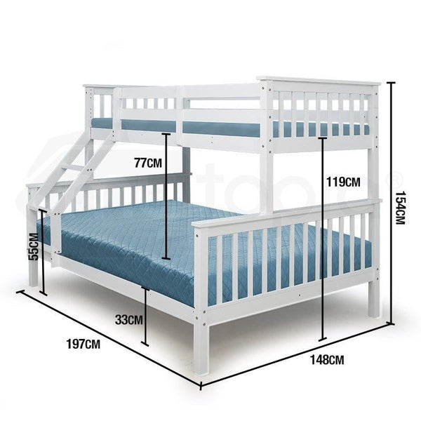 Torino Kids Bunk Bed Honey Single on Double Carousel 3