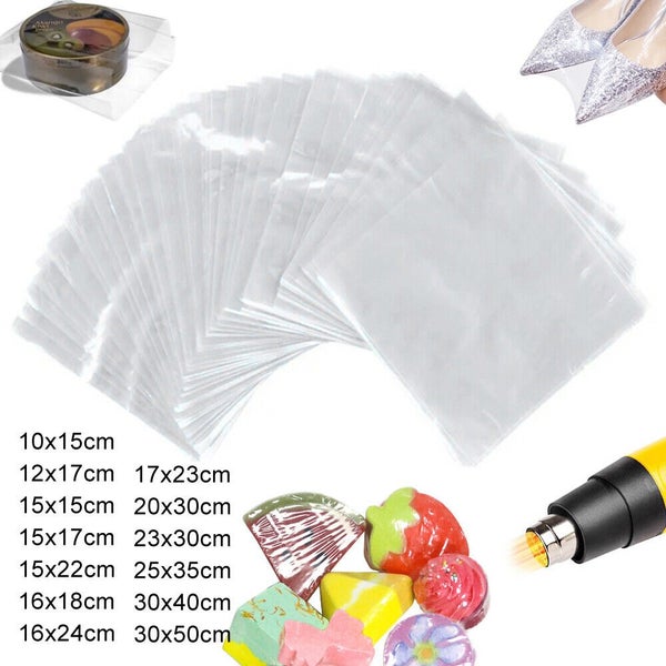 100pcs POF Heat Shrink Bag Wrap Film Packaging Seal Gift Packing Shrinkable Carousel 1