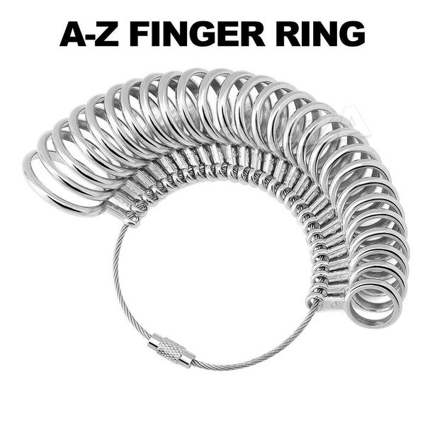 1set Australian A-Z Finger Ring Sizer Size Sizing Measure Measurement Gauge Tool Carousel 2