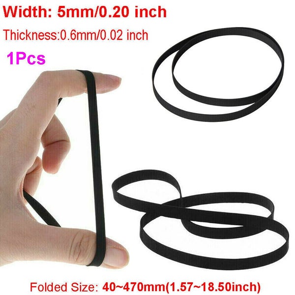 5mm Rubber Drive Flat Belt Tape for CD DVD Recorder Turntable Cassette Player Carousel 1