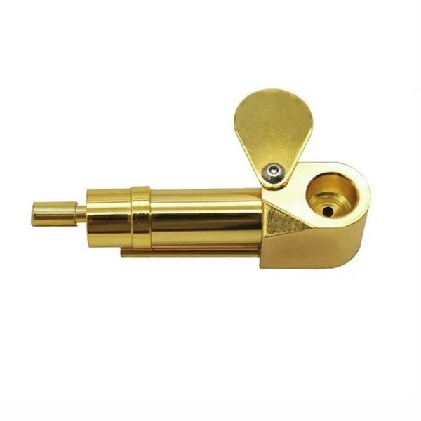 2pcs Solid Brass Tobacco Smoking Pipe Brass Chamber Bowl Hand Proto Pipes Carousel 11