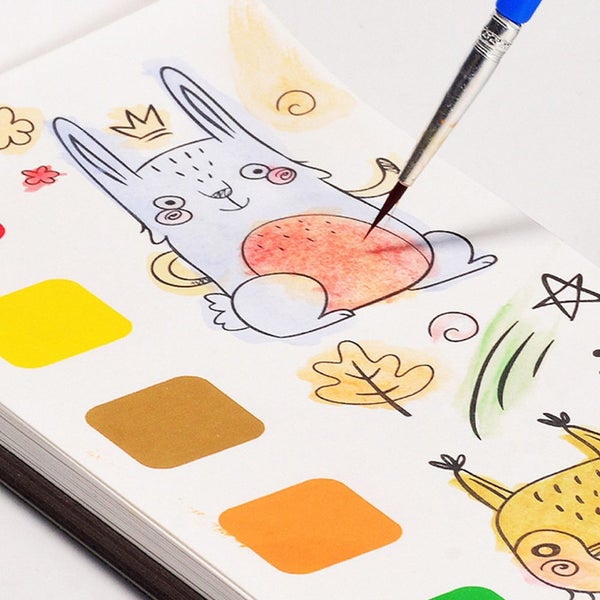 Toy Portable Children Watercolor Painting Book -Style 3 Carousel 2