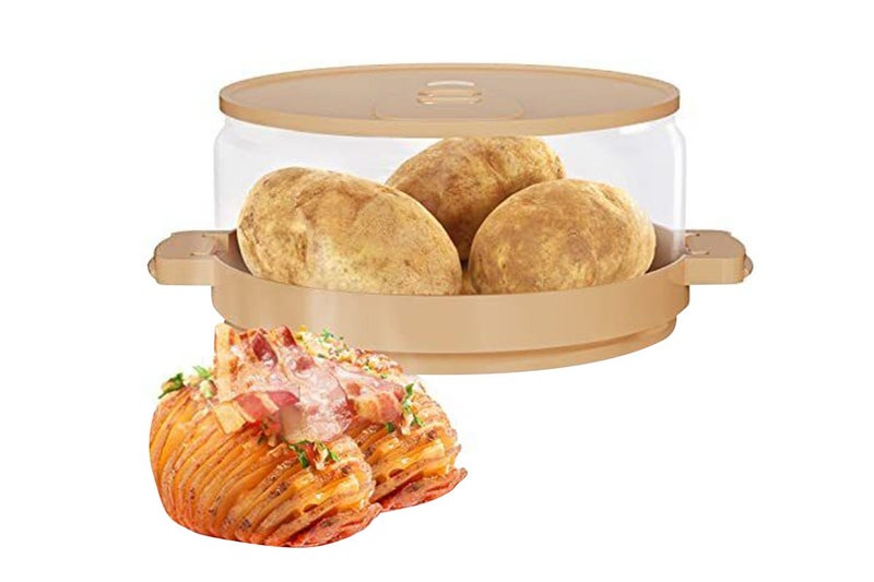 Microwave Potato Cooker Cooks in Minutes Tender Fluffy Spuds Microwave Potato Co Carousel 1