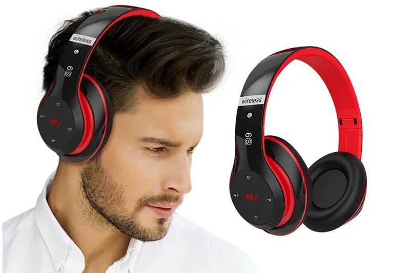 Bluetooth Headphones Over Ear HiFi Stereo Sound Wireless Headphones for Travel W Carousel 3