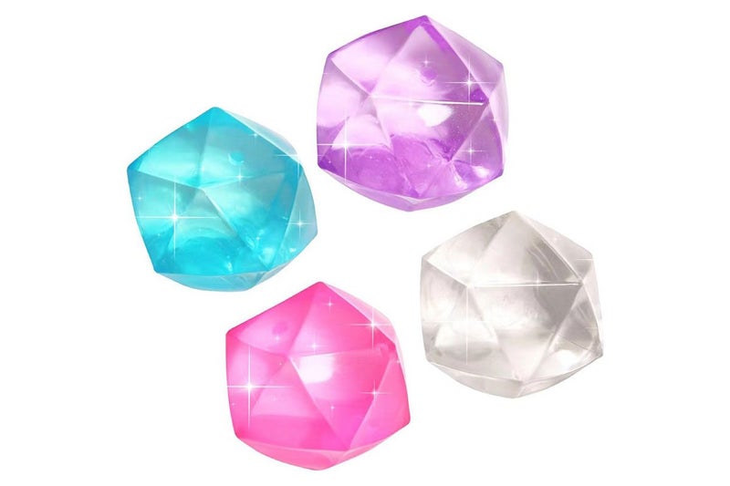 4Pcs Mini Ice Block Stress Ball Toy Polyhedron Diamond Sugar Ball Sensory Fidget Carousel 2