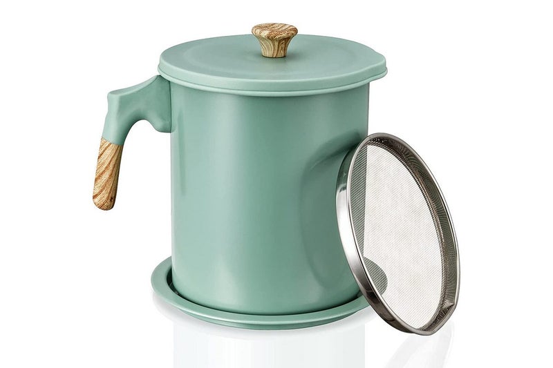 1.7L Bacon Grease Saver With Strainer Oil Containe Fat Separator For Oil Straine Carousel 1