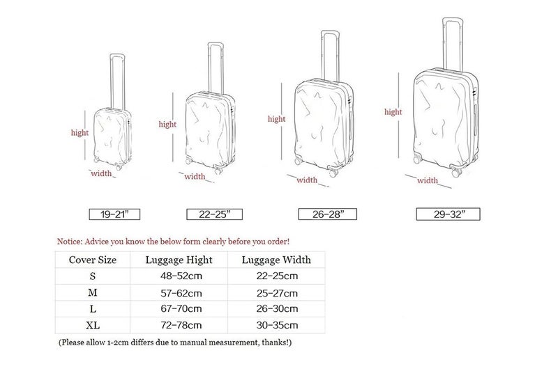 Elastic Travel Luggage Cover Thick Travel Suitcase Protective Cover-Style 4 Carousel 2