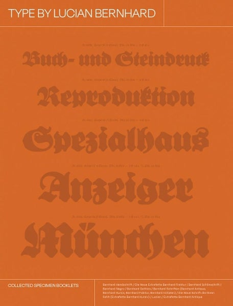 Type by Lucian Bernhard by Lucian Bernhard - Hardcover Carousel 1