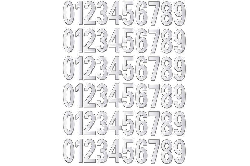60Pcs Reflective Mailbox Numbers For Outside Waterproof Mailbox Numbers Stickers Carousel 1