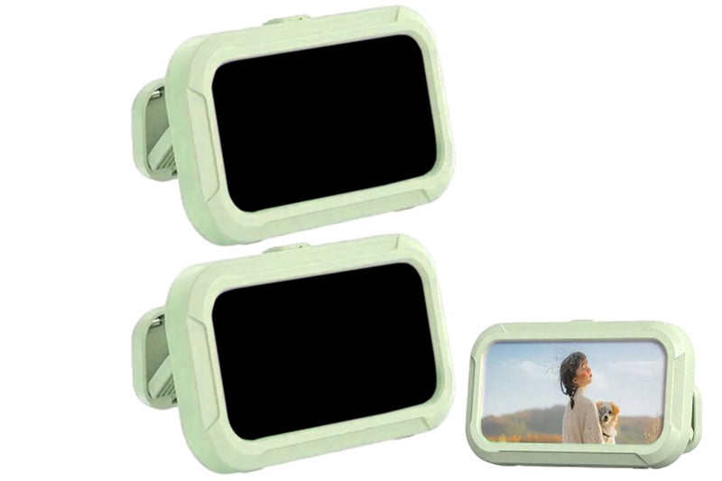 2Pcs Universal Splashing-Proof Phone Case Bathroom Shower Phone Holder Box-Green Carousel 1