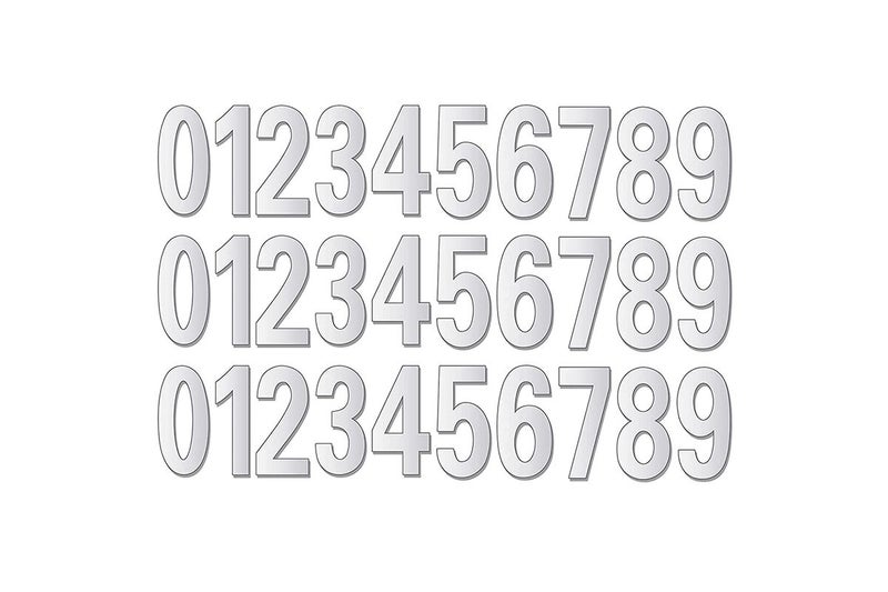 30Pcs Reflective Mailbox Numbers For Outside Waterproof Mailbox Numbers Stickers Carousel 1