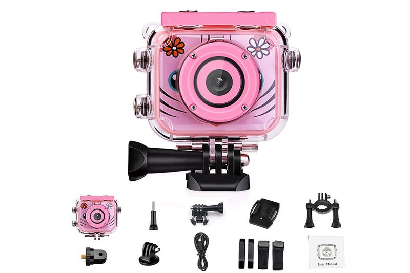 Water-Resistant Sports Underwater Camera HD Recorder Camcorder with 32G TF Card- Carousel 1