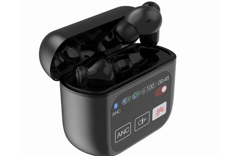 Bluetooth 5.4 Wireless Earbuds Stereo Bass Headphones With Touch Screen-Black Carousel 2