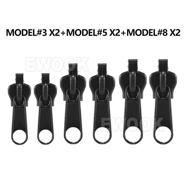 6Pcs Universal Instant Fix A Zipper Repair Replacement Zip Sewing Kit DIY Rescue Carousel 2