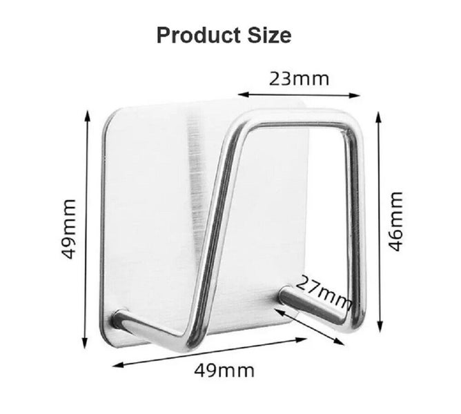 4 Pcs Stainless Steel Adhesive Sponge Holder -Kitchen Sink Caddy for Accessories Carousel 2