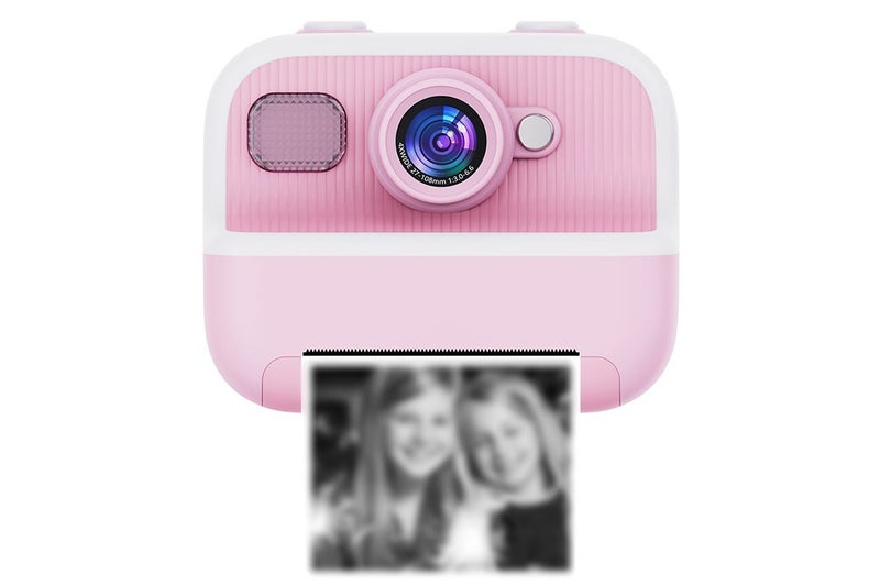 Kids Instant Print Camera Zero Ink Print Photo Camera With 32G TF Card-Pink Carousel 5