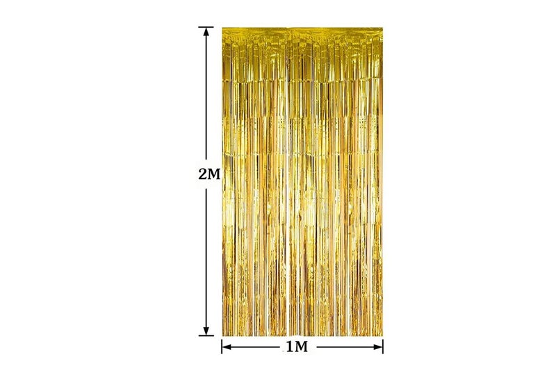 6Pcs 2M Fringe Backdrop Curtain Photo Booth Props Celebration Party Decoration-G Carousel 6