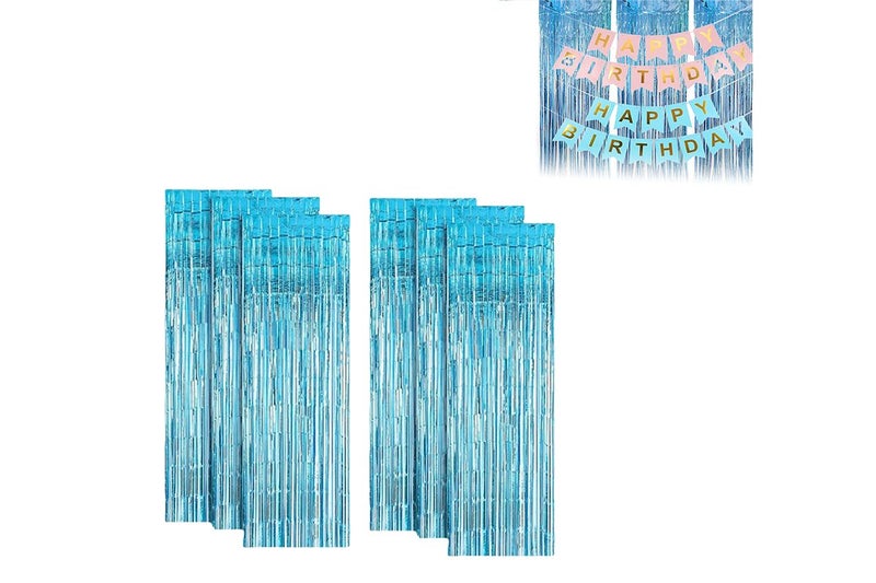 6Pcs 2M Fringe Backdrop Curtain Photo Booth Props Celebration Party Decoration-B Carousel 1