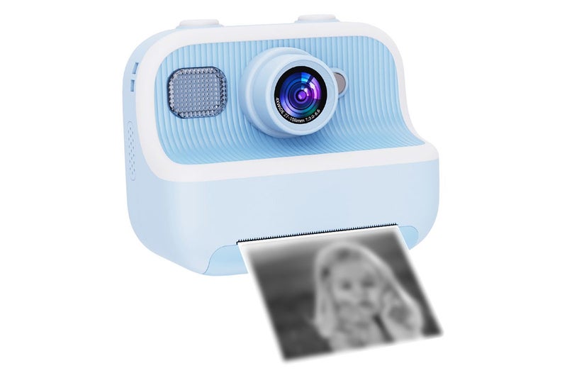 Kids Instant Print Camera Zero Ink Print Photo Camera With 32G TF Card-Blue Carousel 5