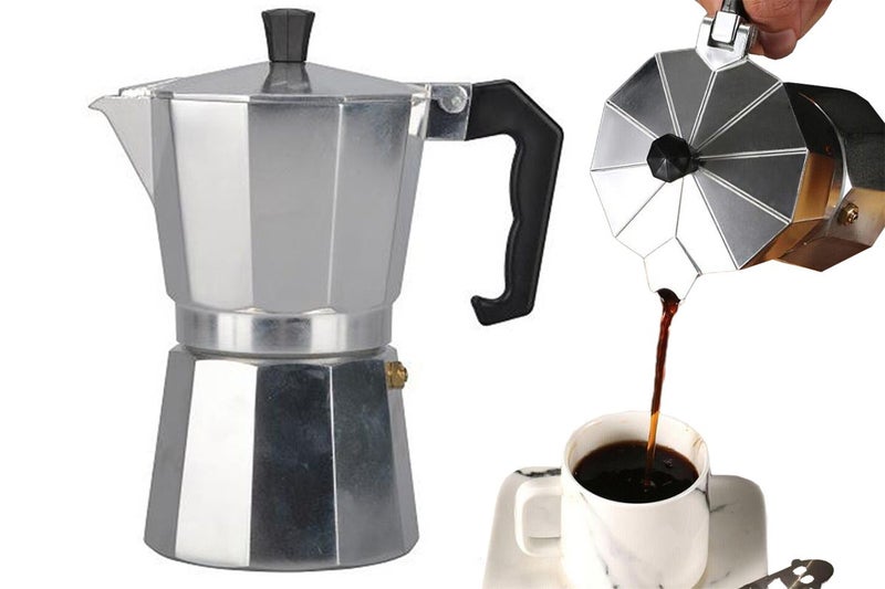 Aluminum Moka Espresso Latte Percolator Stove Top Coffee Maker Pot Coffee Carousel 1