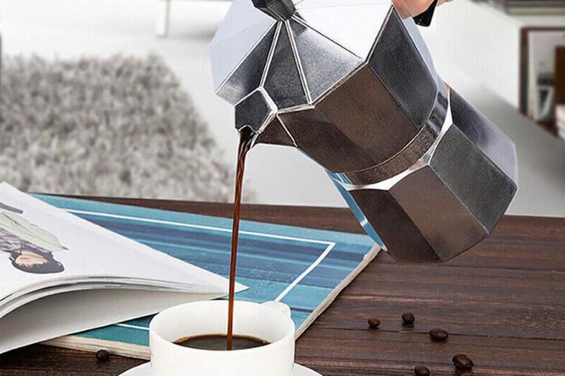 Aluminum Moka Espresso Latte Percolator Stove Top Coffee Maker Pot Coffee Carousel 2