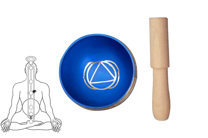 Tibetan Singing Bowl Set Yoga And Meditation Sound Healing With Wooden Striker-D Carousel 1