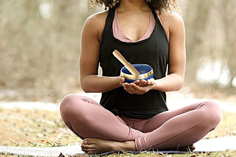 Tibetan Singing Bowl Set Yoga And Meditation Sound Healing With Wooden Striker-D Carousel 2