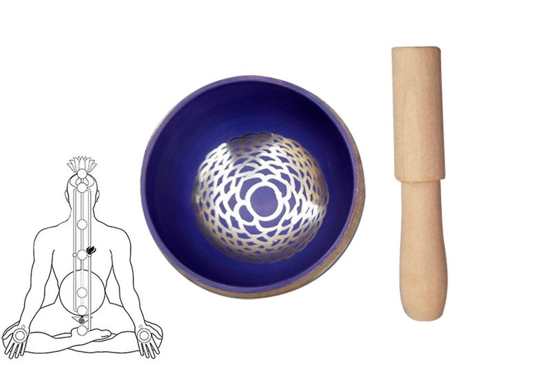 Tibetan Singing Bowl Set Yoga And Meditation Sound Healing With Wooden Striker-P Carousel 1