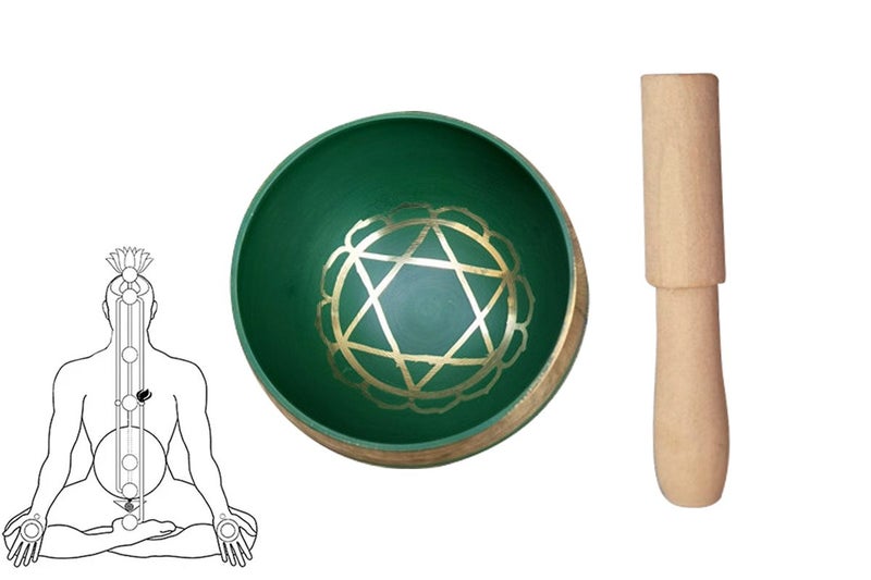 Tibetan Singing Bowl Set Yoga And Meditation Sound Healing With Wooden Striker-G Carousel 1