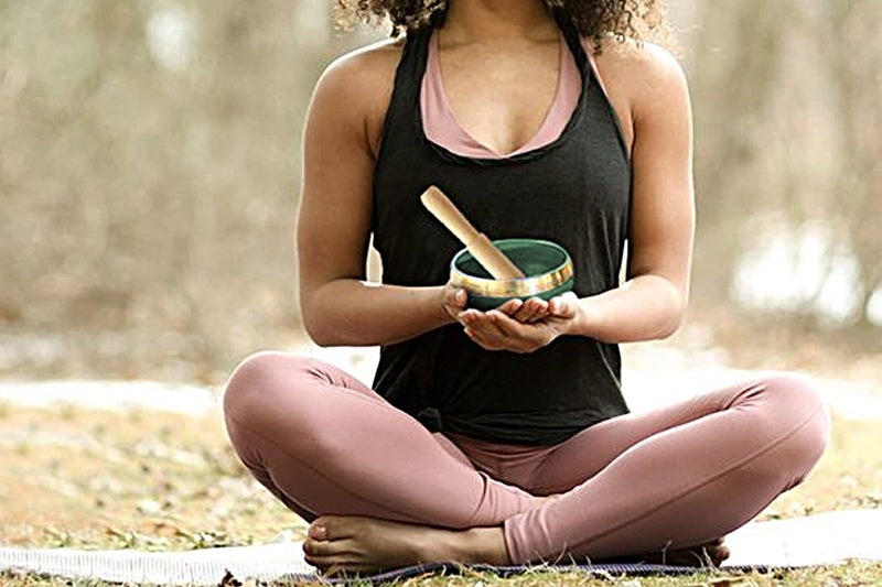 Tibetan Singing Bowl Set Yoga And Meditation Sound Healing With Wooden Striker-G Carousel 2