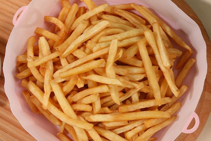 Reusable Food Grade Silicone Air fryer Liners Baking Tray Basket-Pink Carousel 2