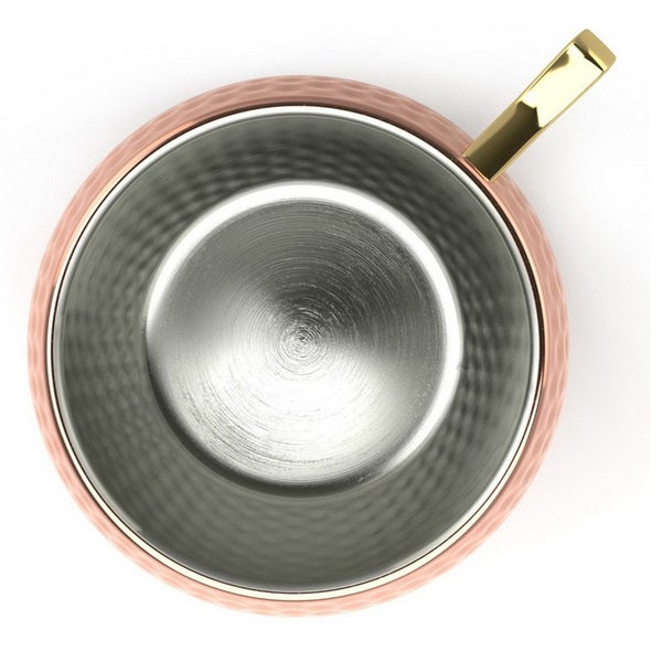 Stainless Steel Moscow Mule Mugs 550ml Copper Plated Cups -Hammered Style Carousel 2