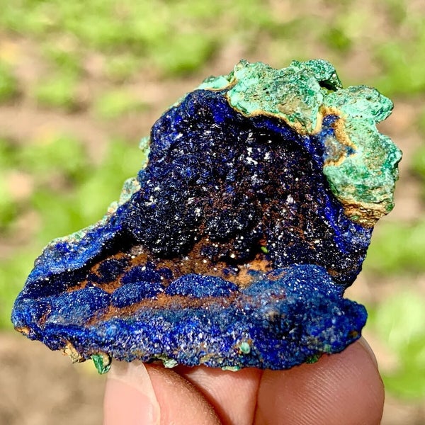 33GBest Natural Azurite/Malachite raw Crystal Mineral Specimen Carousel 2
