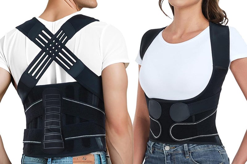 Adjustable Posture Corrector Back Brace Spine and Shoulder Support for Pain Reli Carousel 1