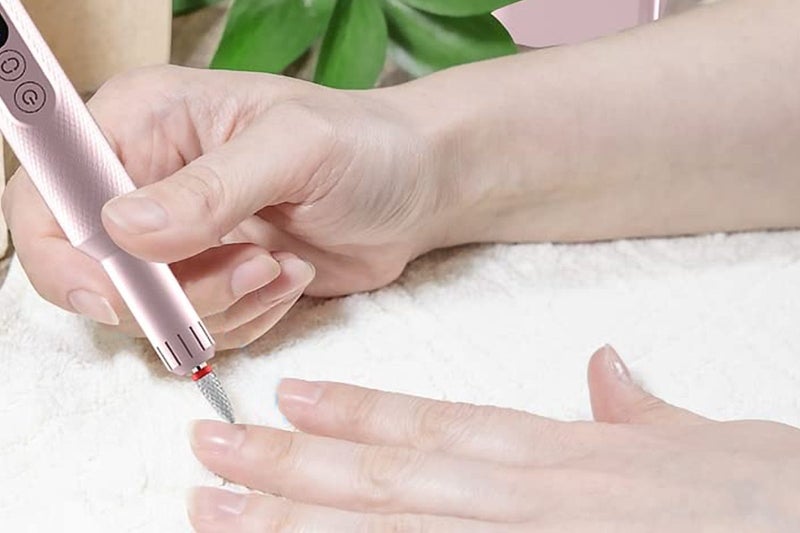 Electric Nail Drill File Machine Kit Portable Manicure Pedicure Tool-Pink Carousel 4