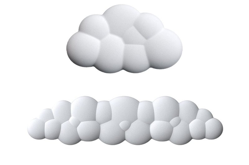 2Pcs Cloud Keyboard Wrist Rest Comfortable Memory Foam Wrist Rest for Computer L Carousel 2