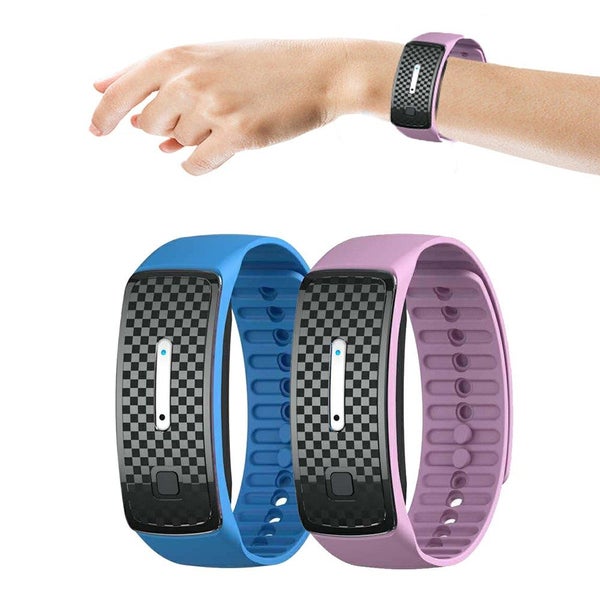 2PCS Ultrasonic Electronic Mosquito Repellent Bracelet Anti Mosquito Wrist Band Carousel 1