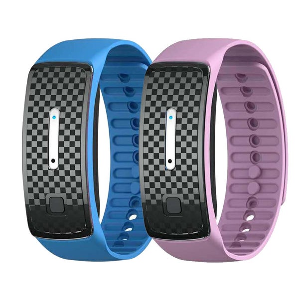 2PCS Ultrasonic Electronic Mosquito Repellent Bracelet Anti Mosquito Wrist Band Carousel 2