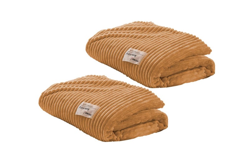 2Pcs Soft Flannel Cozy Plush Fleece Throw Blanket For Couch Sofa Bedding Blanket Carousel 5