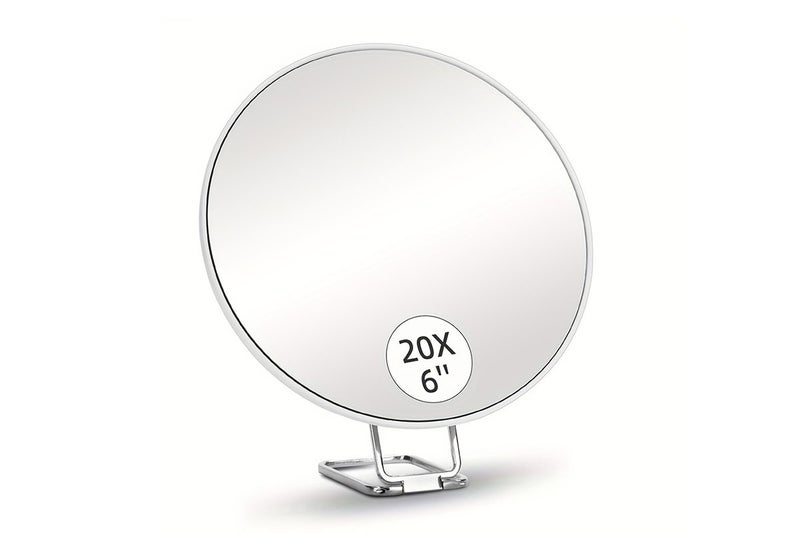 Round Magnifying Makeup Mirror With 3 Suction Cups 360 Degree Adjustable Stand-W Carousel 3